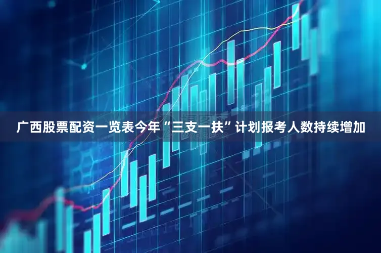 广西股票配资一览表今年“三支一扶”计划报考人数持续增加